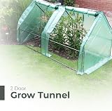 DIVCHI Mini Greenhouse Tunnel with 2 Zipper Doors Green House view 2