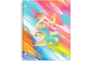 JOURNALTASTIC Student Planner 2024-2025 - School Planner, Aug. 2024 - Jun. 2025, 8.5" x 11", 2024-2025 School/Academic Planner with 3-Hole Punched & Stickers