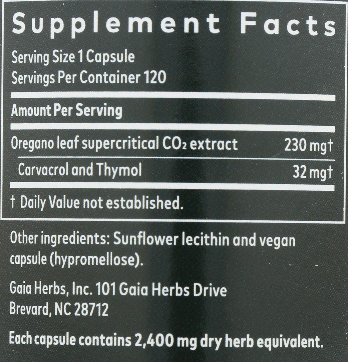Gaia Herbs Oil of Oregano, Vegan Liquid Capsules, 120 Count - Immune and Intestinal Support for Healthy Digestive Flora: Health & Personal Care