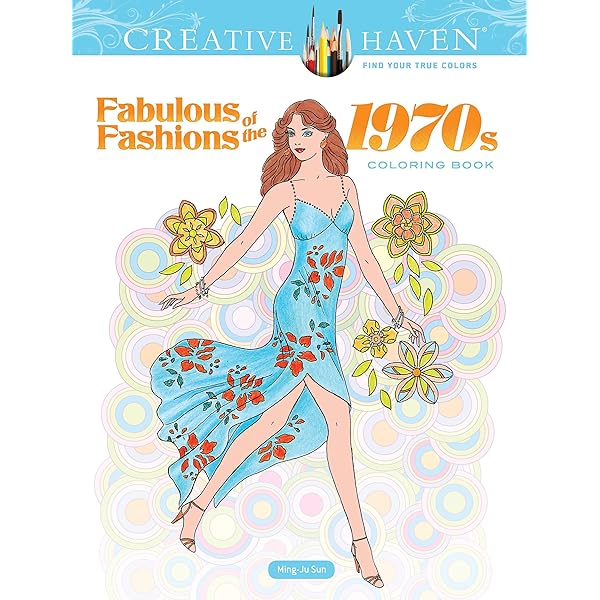 Amazon.com: Creative Haven Fabulous Fashions of the 1950s Coloring