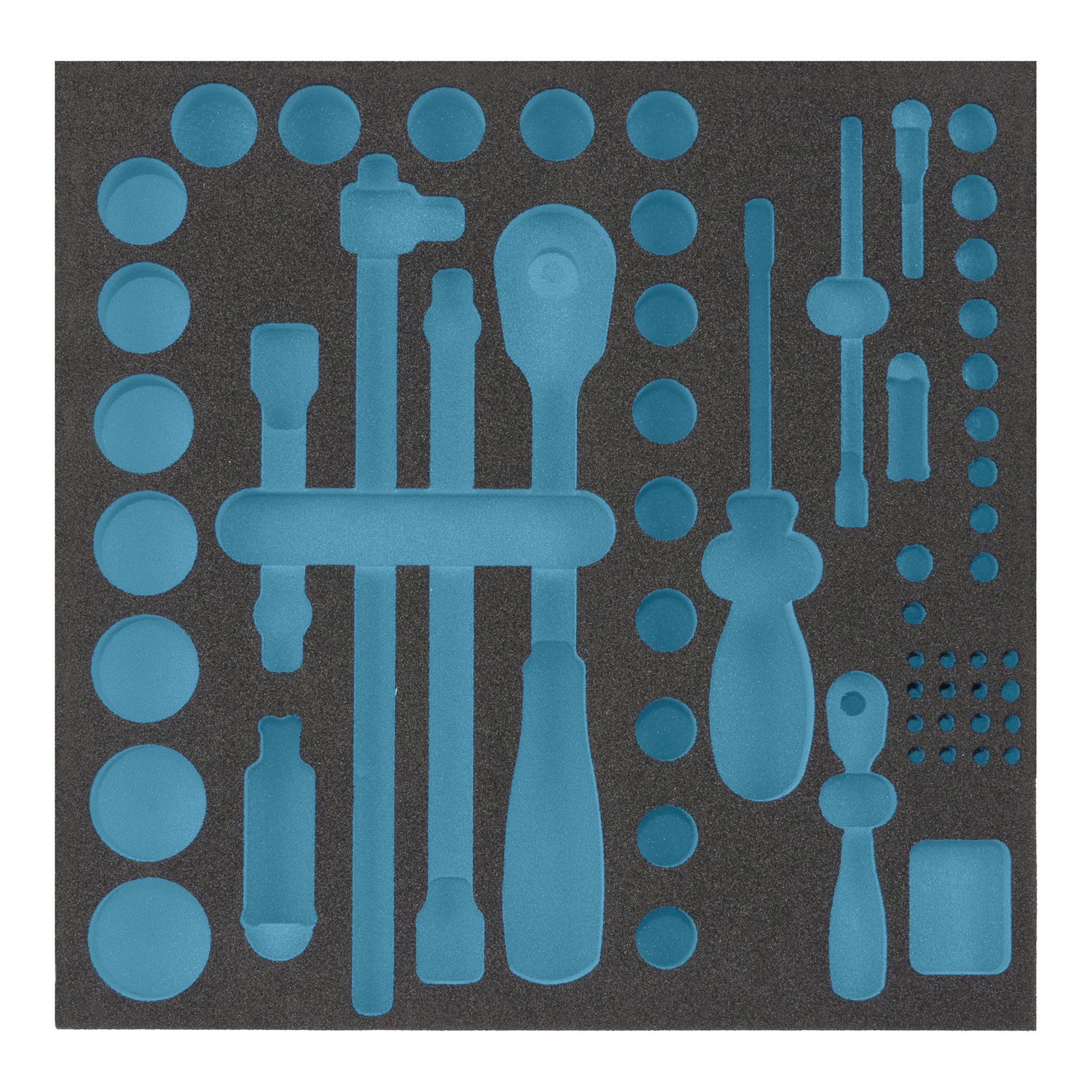 HAZET 163-224L 2-Component Soft Foam Insert - Multi-Colour