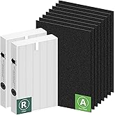 HPA100 Replacement Filters for Honeywell HPA100 HRF-ARVP100 Series Air Purifier HPA094, HPA104, HPA105, HPA3100 and HPA5100, Funmit 2 HEPA R Replacement and 8 A Carbon Pre-Cut Pre-Filters