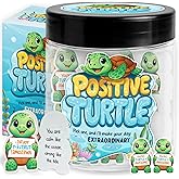 Positive Turtle Jar With 60 Affirmation Cards, Sea Turtle Gifts For Teen Girls, Teen Girl Gifts Trendy Stuff, Emotional Support Turtles, Stocking Stuffers Teens, Gift For Teenagers, Gag Gift For Women