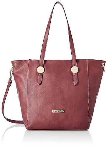 Caprese Womens Tote Bag (Dark Red)