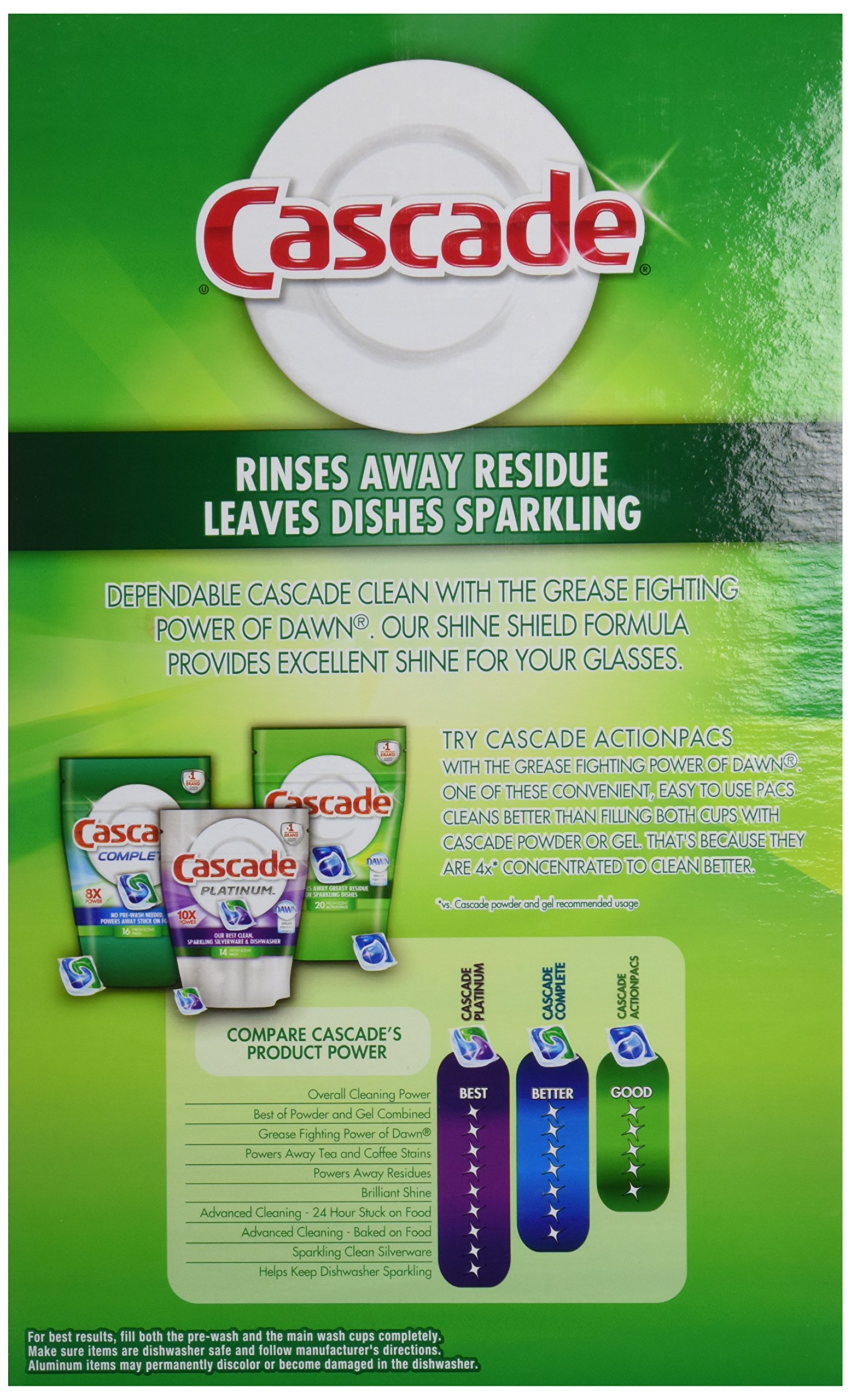 Cascade Fresh Scent Powder Dishwasher Detergent, 75 Ounce 7 Per Case