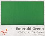 M & J Plain Emerald Green Fabric 45 inch Wide 112 cm 40 Colours 3 Metre view 2