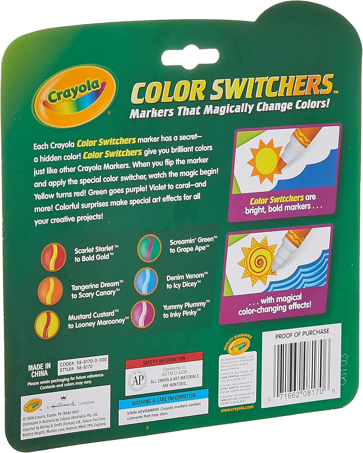 crayola changeables markers