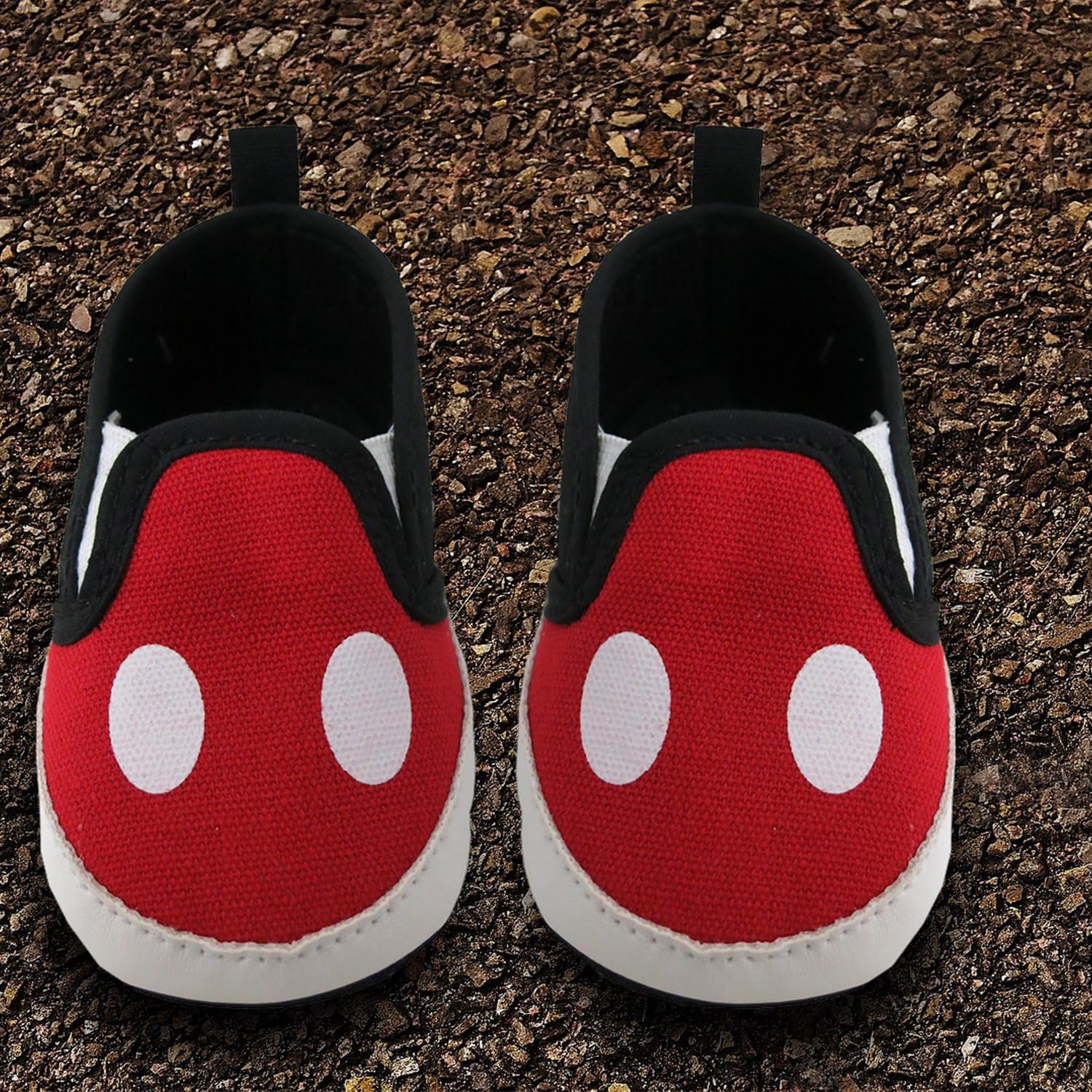  | Disney Mickey Mouse Red and Black Infant Shoes | Sneakers