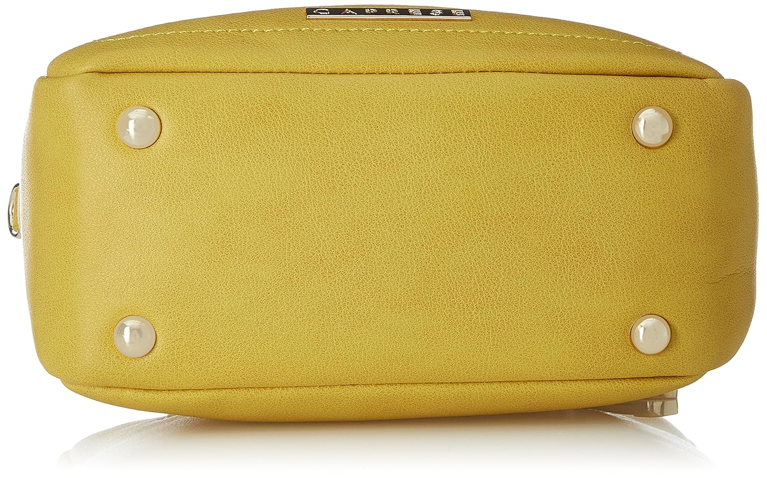 caprese kiara women's satchel (yellow)