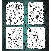 4-Piece Mylar Airbrush Stencil Kit 13&rdquo;x9&rdquo; &ndash; Reusable Precision Laser Cut Templates for Painting Cars, DIY &amp; Crafts №6