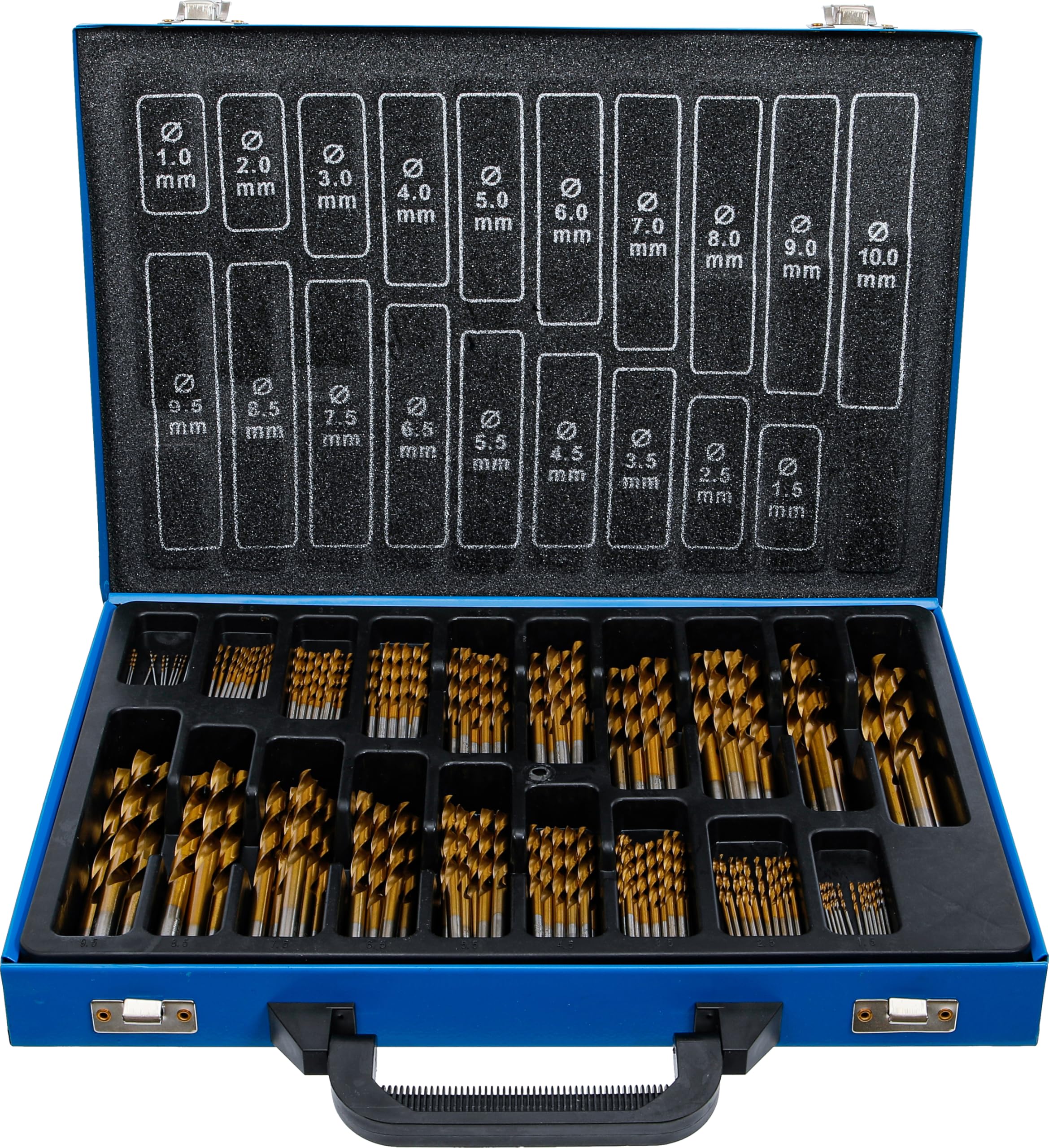 BGS 1994 | Twist Drill Set | HSS | titanium nitrated | 1 - 10 mm | 170 pcs. — image 1