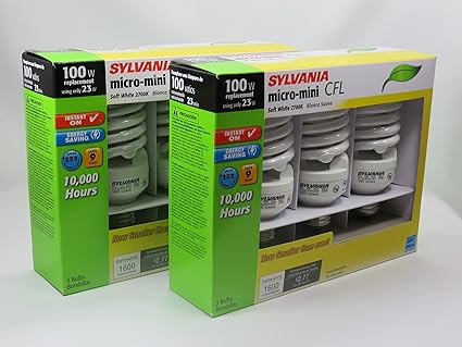 Sylvania – fondo de estudio fotográfico 100 W de repuesto 23 W suave color blanco CFL