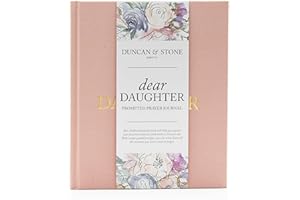 DUNCAN & STONE PAPER CO. Mother Daughter Journal – Durable Dear Daughter Journal Keepsake – Linen Baby Memory Book - Unique Gifts for Daughter (Pink, 230 Pages)