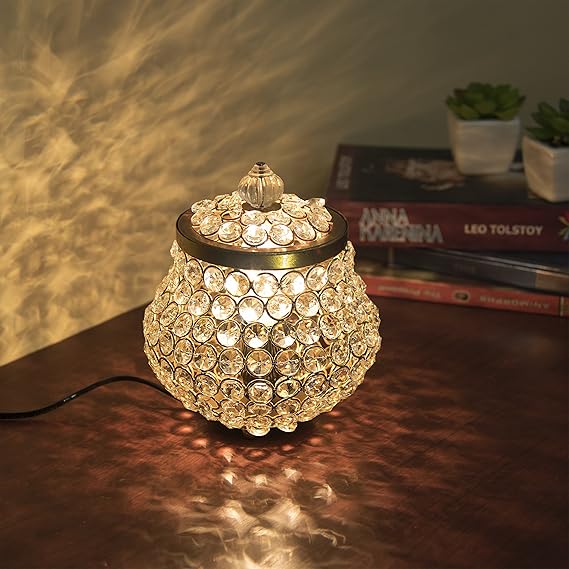 Homesake 192 Crystal Cauldron of Light Lamp with Bulb