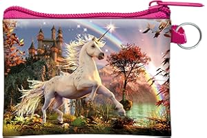 3D LiveLife Coin Purse - Unicorn Evening Star from Deluxebase. Lenticular 3D Fantasy Purse. Cash, coin and card holder with secure zipper featuring artwork licensed from renowned David Penfound
