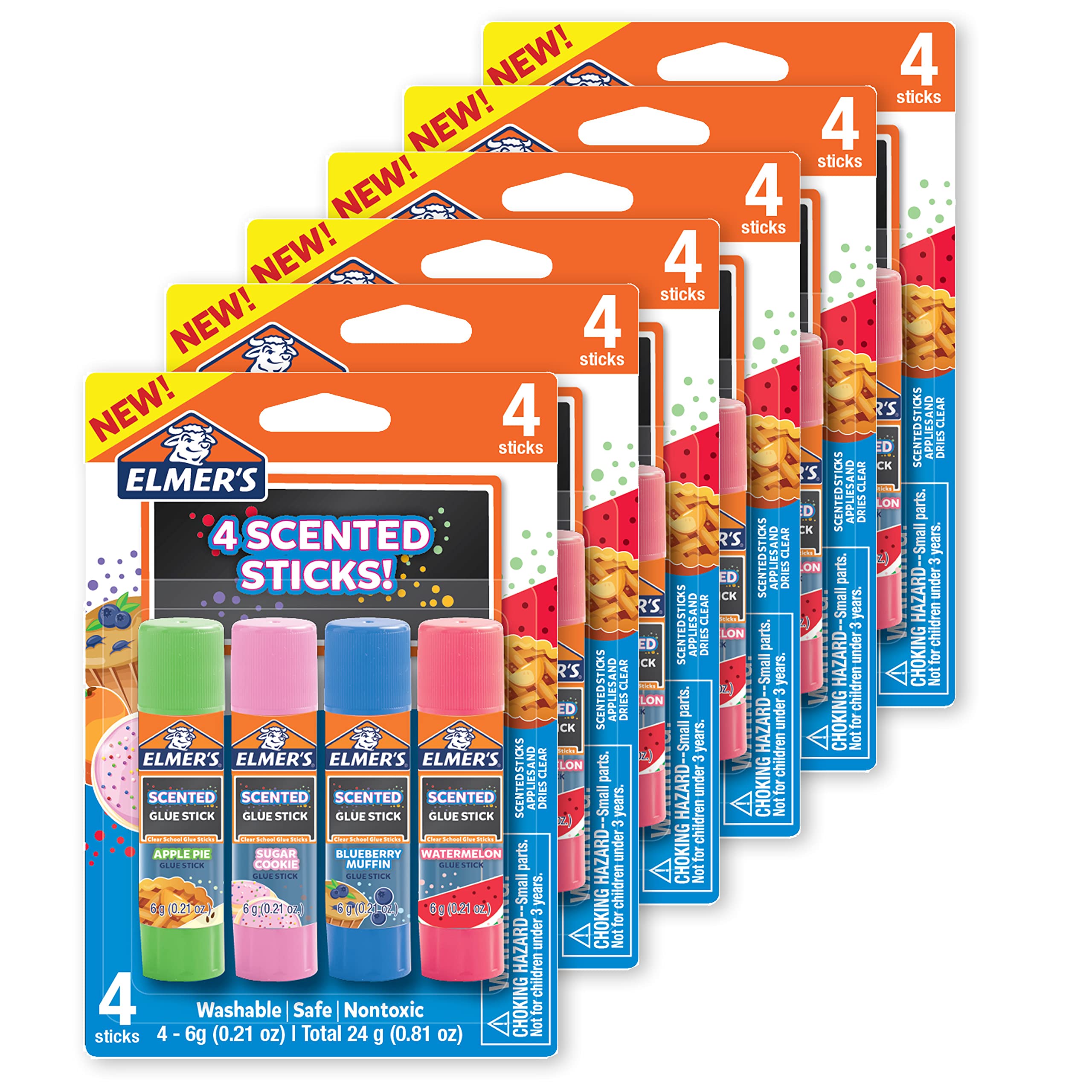 Photo 1 of * only comes with one pack instead of six*
Elmer’s Scented Glue Sticks Washable Clear Assorted Scents