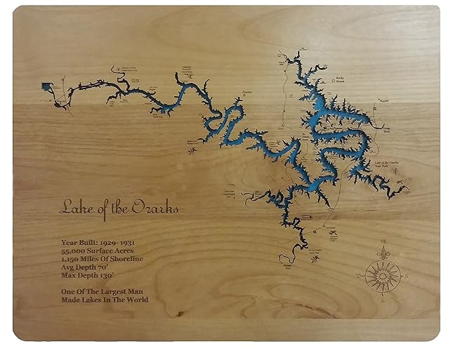 Lake Of The Ozarks Depth Map Maping Resources