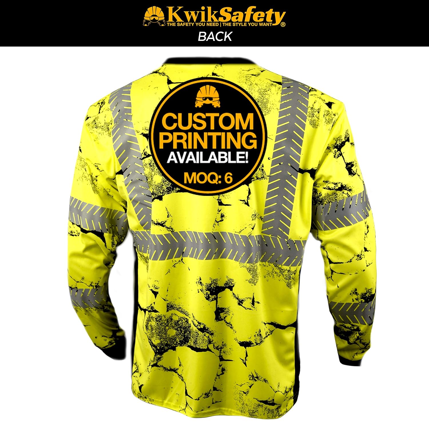 Class 3 ANSI High Visibility Safety Shirt Fishbone Reflective Tape