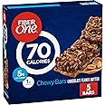 Fiber One 70 Calorie Chewy Bars, Chocolate Peanut Butter, Snack Bars, 5 Ct, 4.1 oz