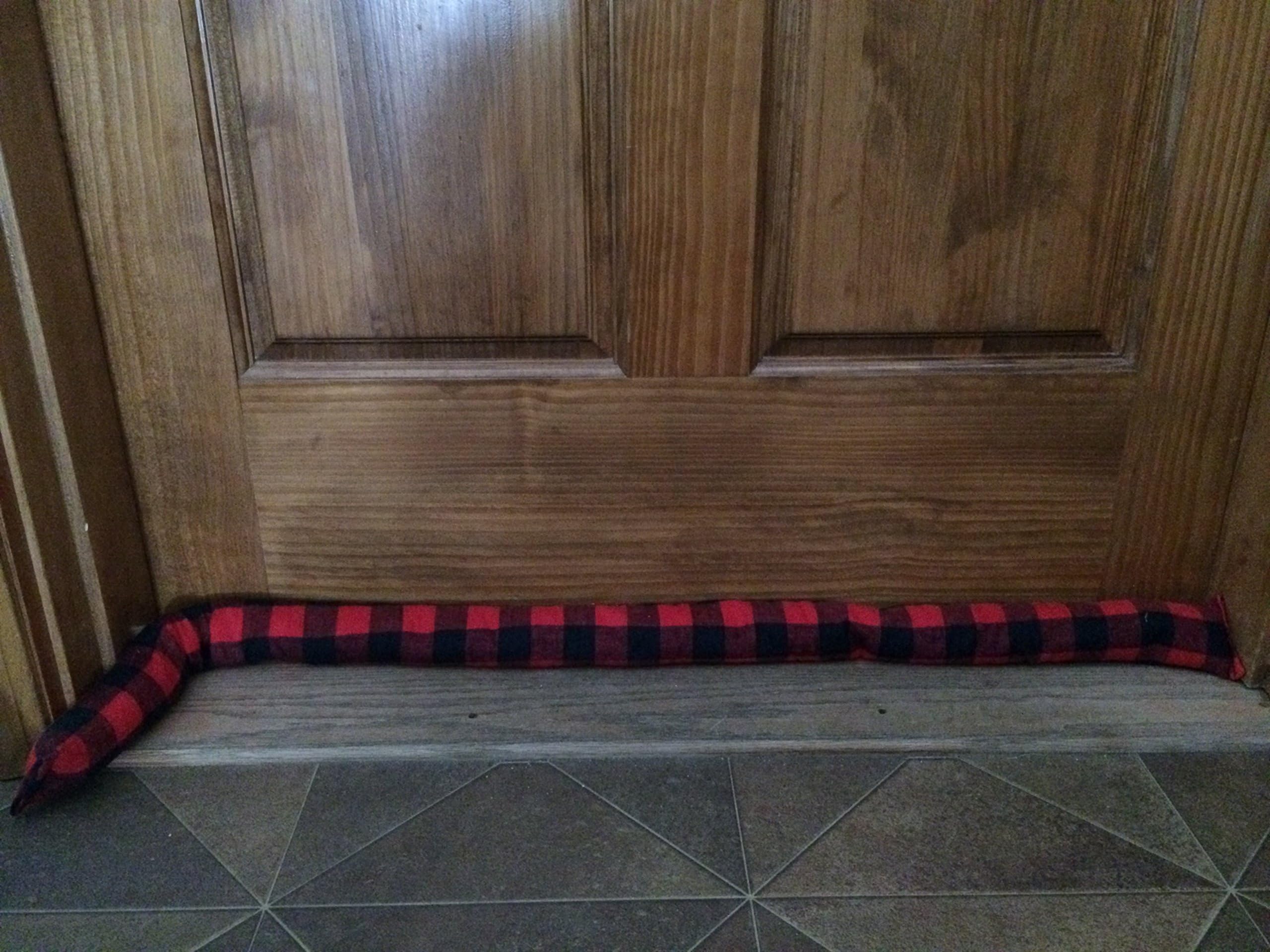 Maine Balsam Filled Draft Stopper 37-40" (Red Buffalo Flannel)