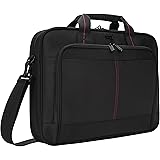 Targus Classic Slim Briefcase with Crossbody Shoulder Bag Design for the Business Professional Travel Commuter and Laptop Pro