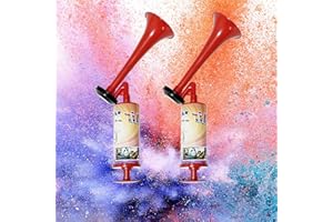 IMONSE Air Horn for Sports Events-Handheld Air Horn, ABS Plastic Self Defence Bear Horn, Noise Maker Horn for World Cup, Graduation, Birthday, Wedding Parties (2 Pack)
