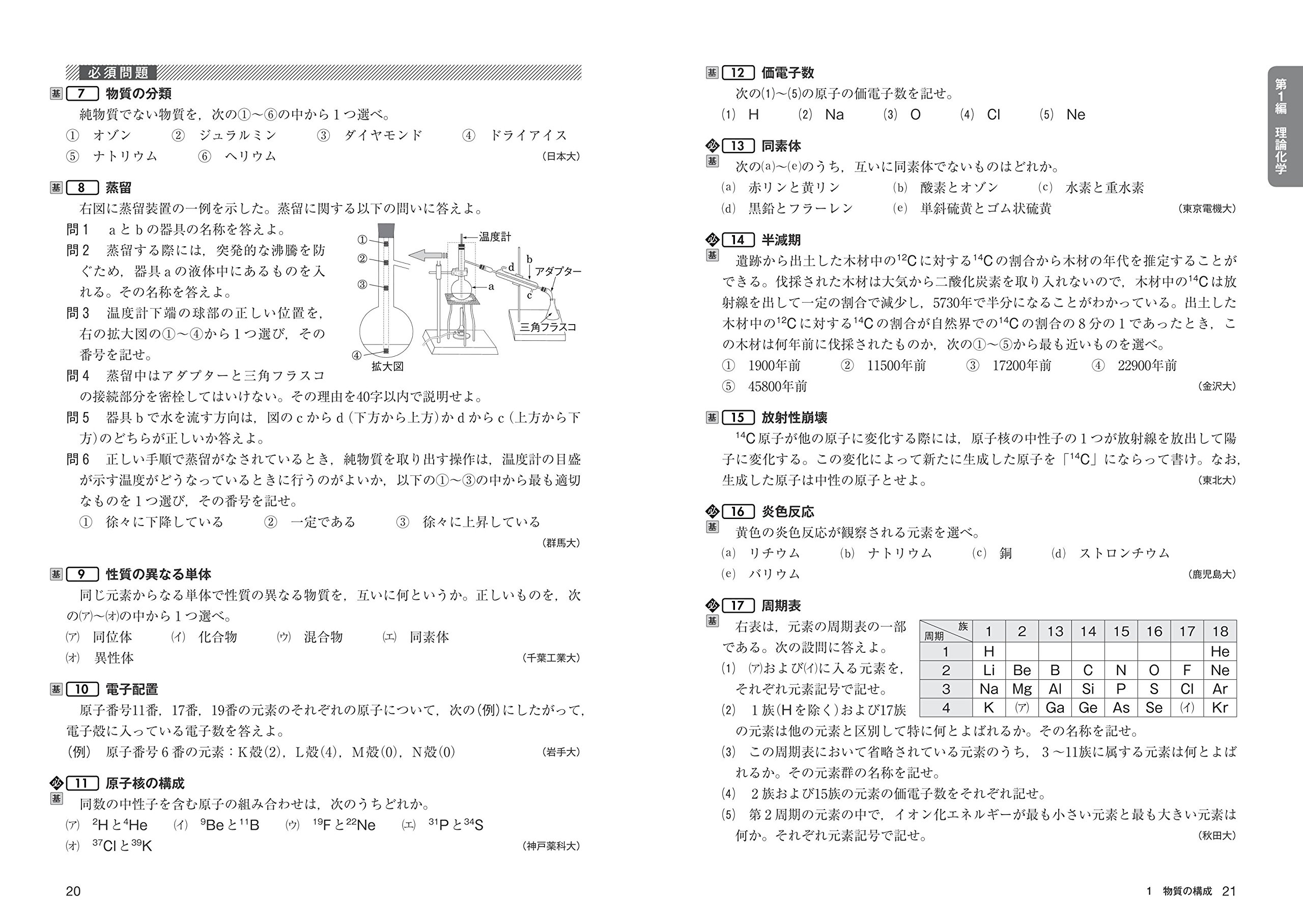化学の良問問題集 化学基礎 化学 中道 淳一 柿澤 壽 本 通販 Amazon