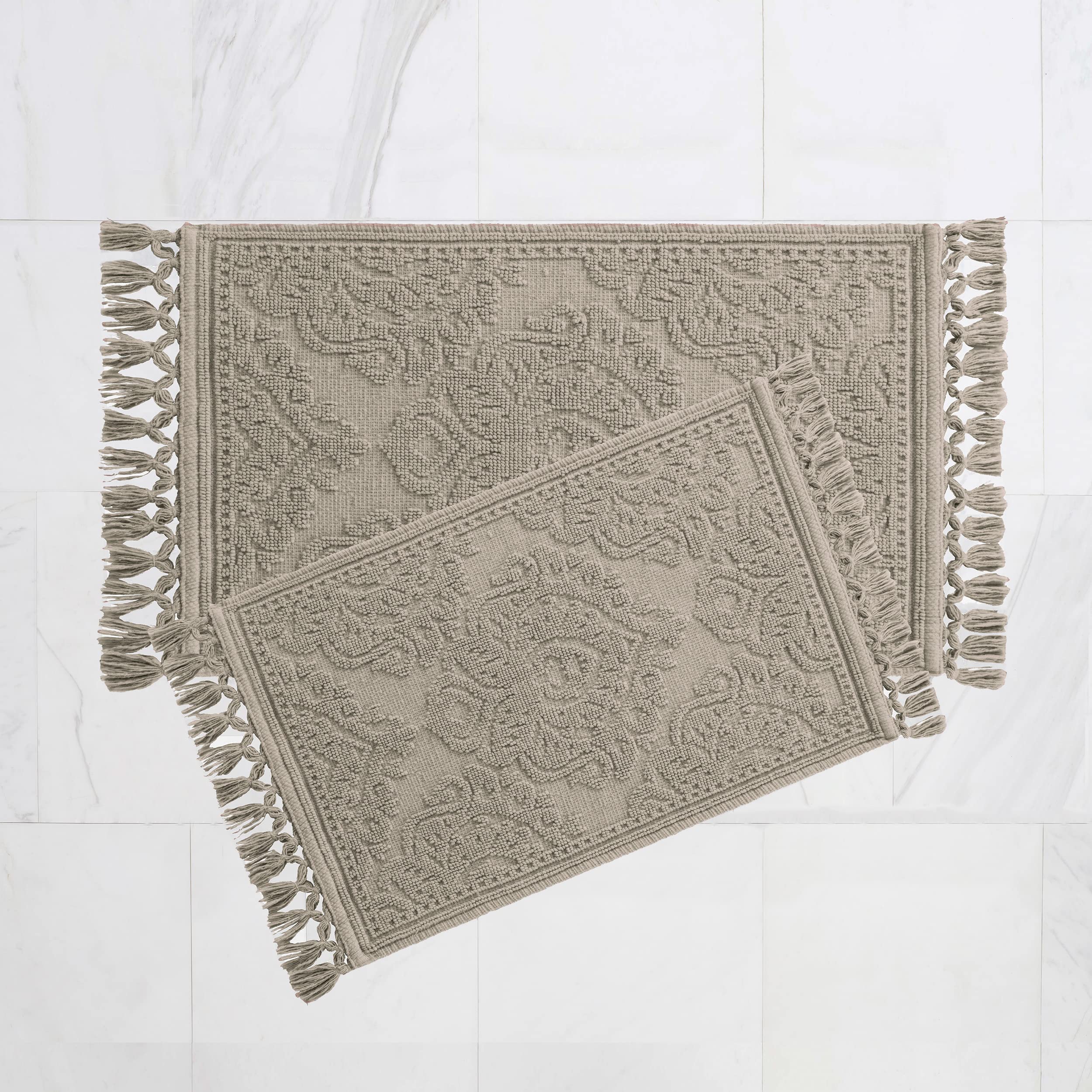 Jean Pierre - Ricardo Bath Mats, Set of 2 Woven