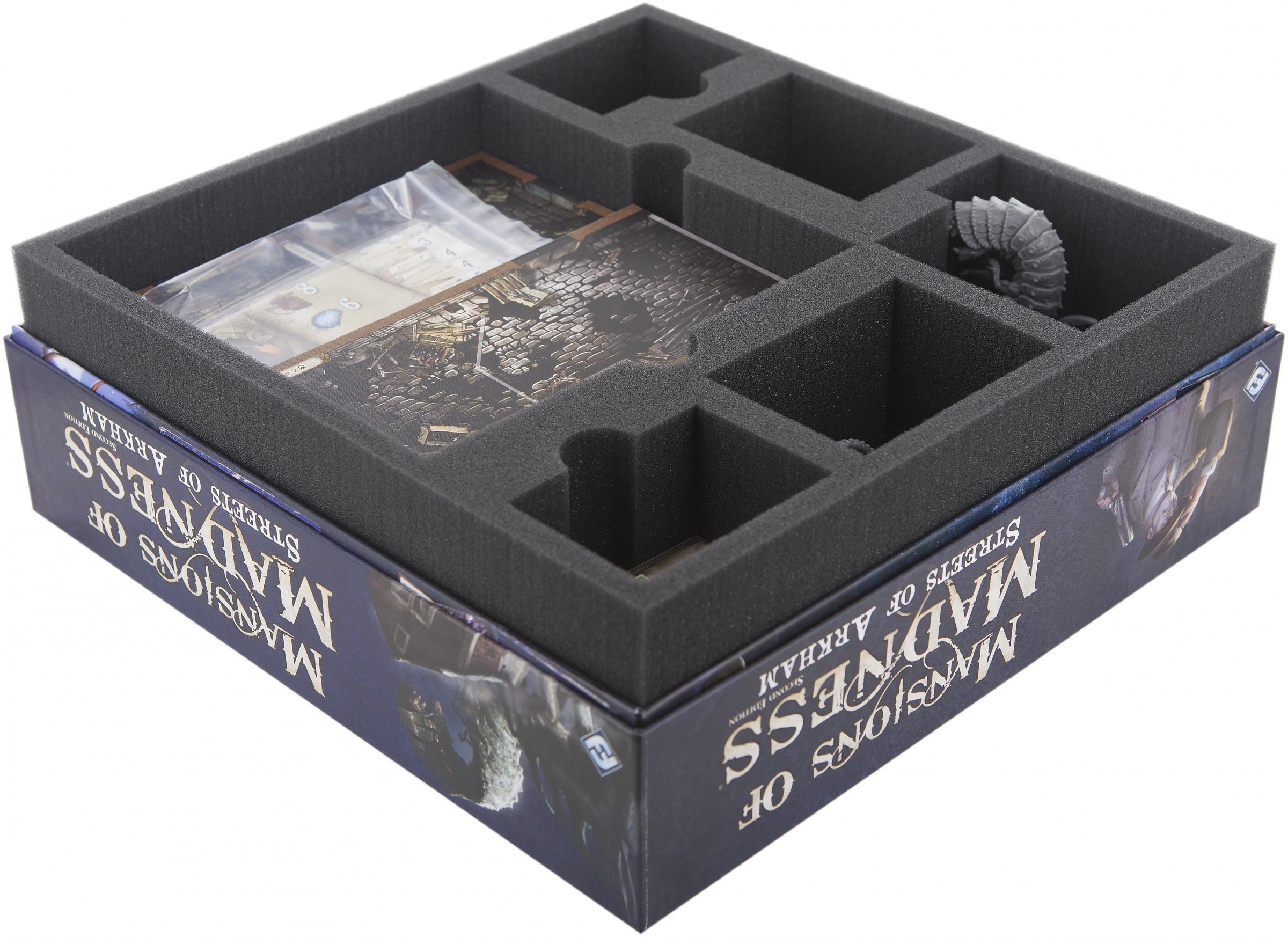Feldherr Foam tray value set compatible with Mansions of Madness - 2nd Edition Streets of Arkham