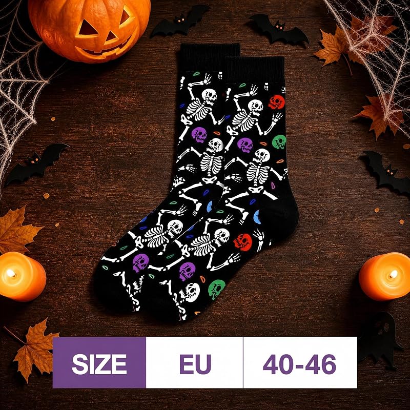 Chaussettes Halloween Homme, Chaussettes Squelette Homme — photo 4 sur 7