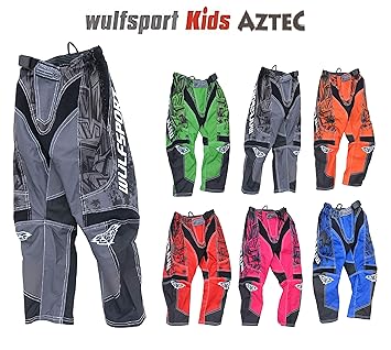 Wulfsport Orange Kids ALL SIZES Motocross Pants Trousers Youth Child Quad Sx