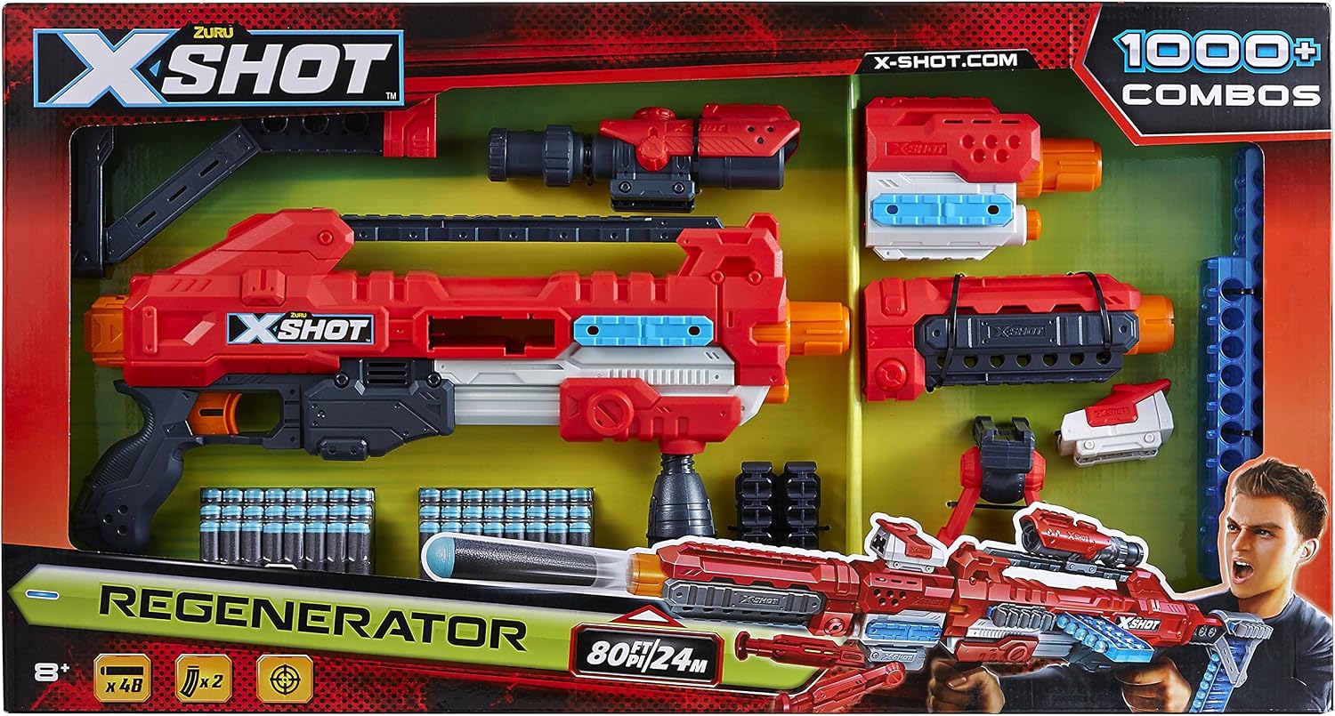 X-Shot Excel Regenerator Schuimrubberen Dart Blaster - 1000+ Combinaties Met 48 Darts