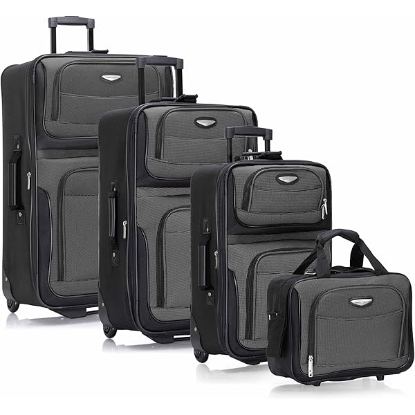 Amazon.com | Rockland Journey Softside Upright Luggage Set