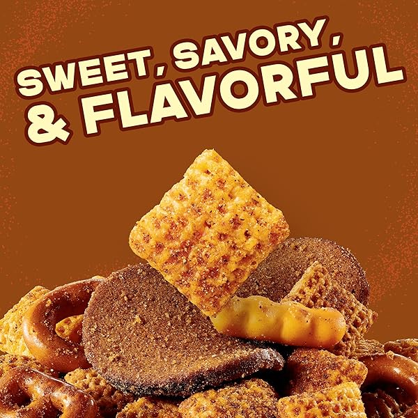 CHEX MIX SNACK MIX, HONEY BBQ, SNACK BAG, SNACKS, 8 OZ