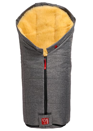 Kaiser Iglu Lammfellfußsack 6720470, anthrazit melange