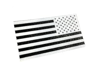Empire Tactical USA Reversed 3.5x2 Inch Infrared White on Black IR Reflective American Flag Patch Us Army Special Forces Green Beret Cag