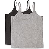 Amazon Essentials Women's Tank Top Camisole Pack, Plus Size, Pack of 2