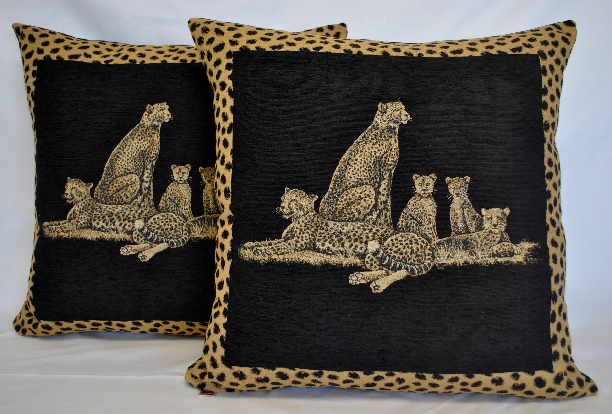 Sherry Kline 26-inch Jungle Cheetah Euro Pillow (Set of 2)