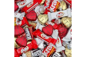 SUNNY ISLAND Valentine's Day Chocolate Candy Assortment - HERSHEY'S Miniatures, KITKAT Bars, Peanut Butter Cups and Hearts, 3-Pound Bag (About 150 Pieces)