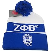 New Zeta Phi Beta Winter Knit Beanie w/Pompom