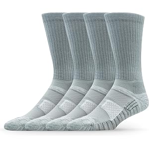 Strideline Bounce 2.0 Crew Socks – Performance Athletic Socks, 4-Pack