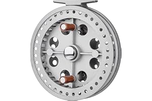 Aluminum Centerpin Reel Float Reel 130mm Diameter Steelhead Salmon Trotting Fishing Silver 5.1''