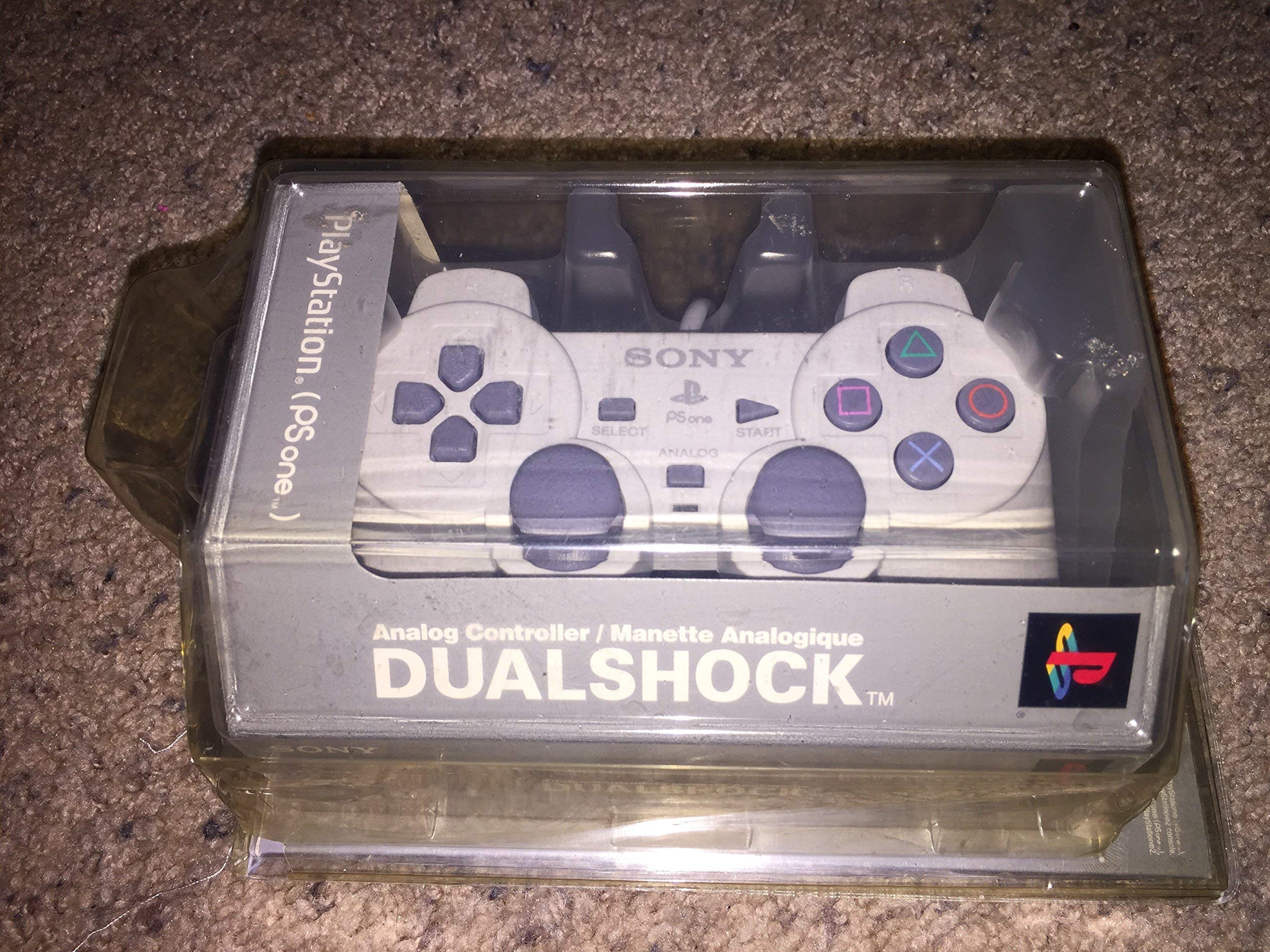Sony Playstation (PSone) Dual Shock Controller - White (Renewed)