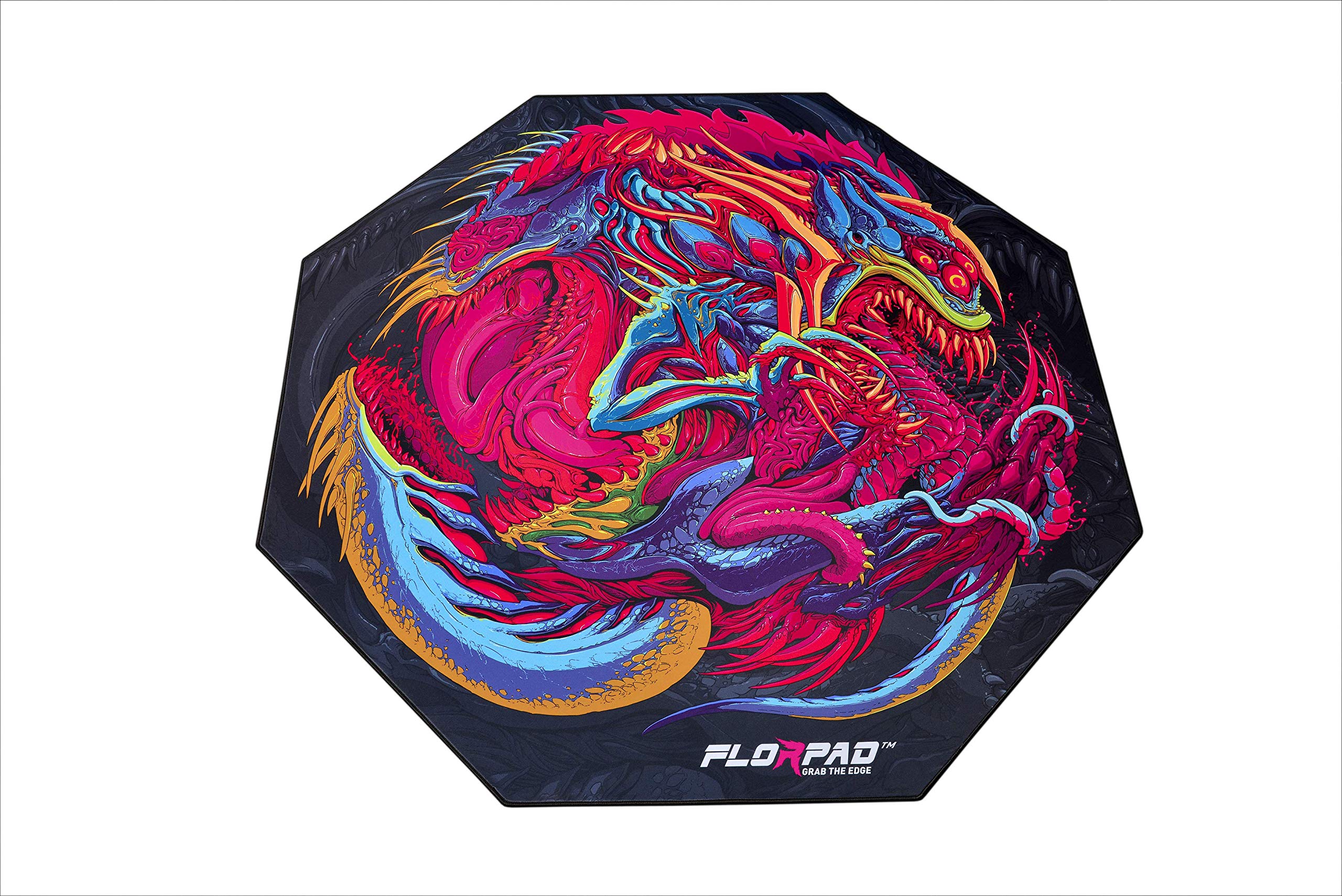 FlorPad FM_2106 Gamer/Esport Floor Protection Mat - Soft - 100 x 100 cm - Core (Hyperbeast Medium)
