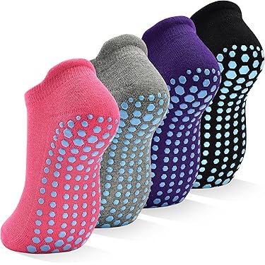 6 Paires De Chaussettes Pilates Antidérapantes Pour Femme – Yoga, Gymnastique, Hospitalières – PS2417S