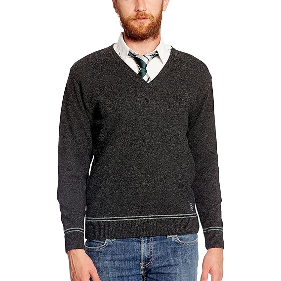 HARRY POTTER Slytherin Wappen Sweater Hogwarts College Uniform Lammwolle Made in Schottland