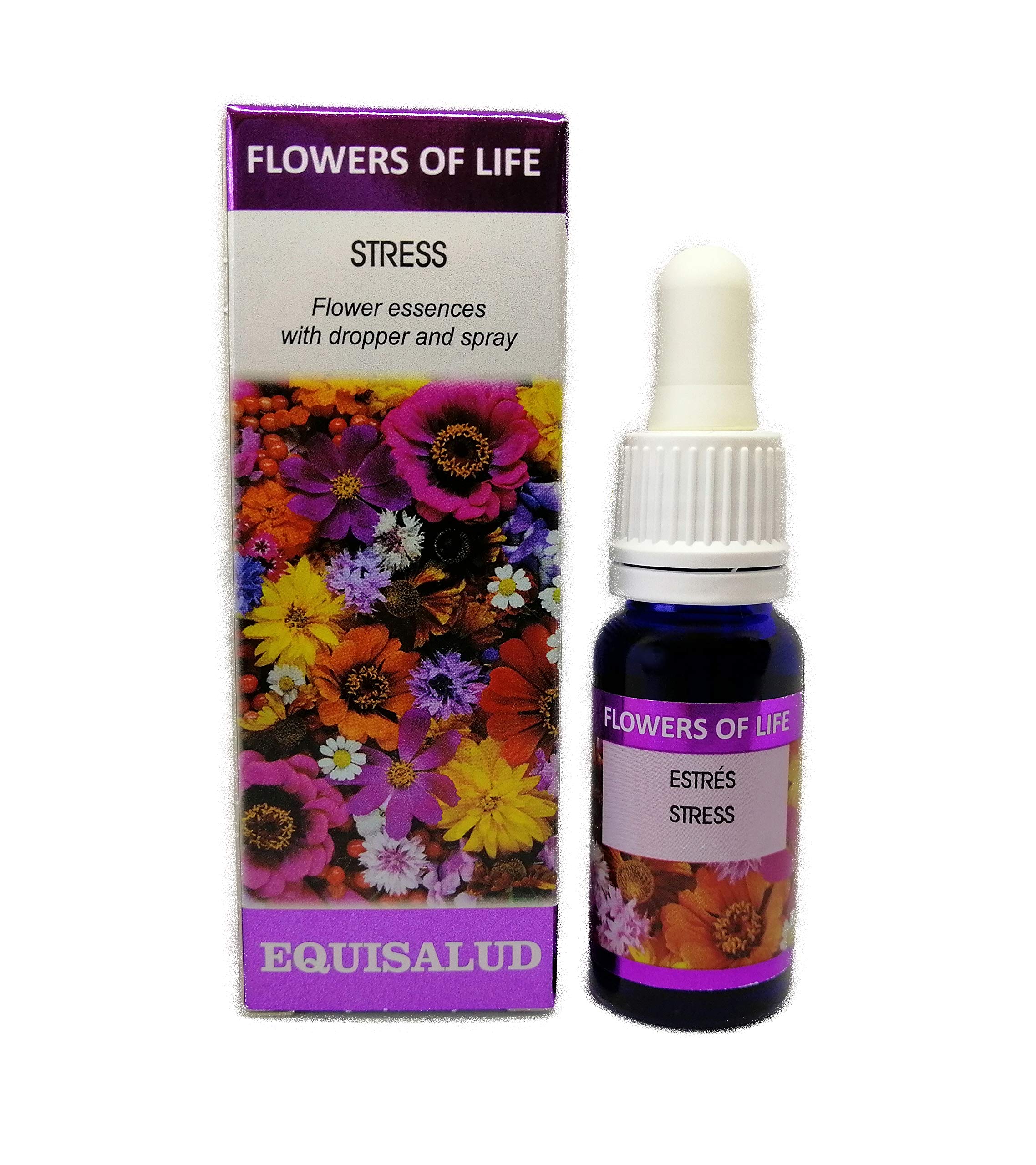 Flowers of Life - Stress - Certified Organic Natural Flower Remedy 15ml Dropper and Spray