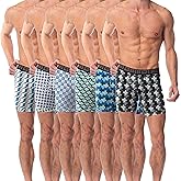 AMERICAN HEAVEN Men's Boxer Briefs | Dry-Body Ultra Soft Perfomance Flex-Fitted Boxers with Fly | Pack of 6