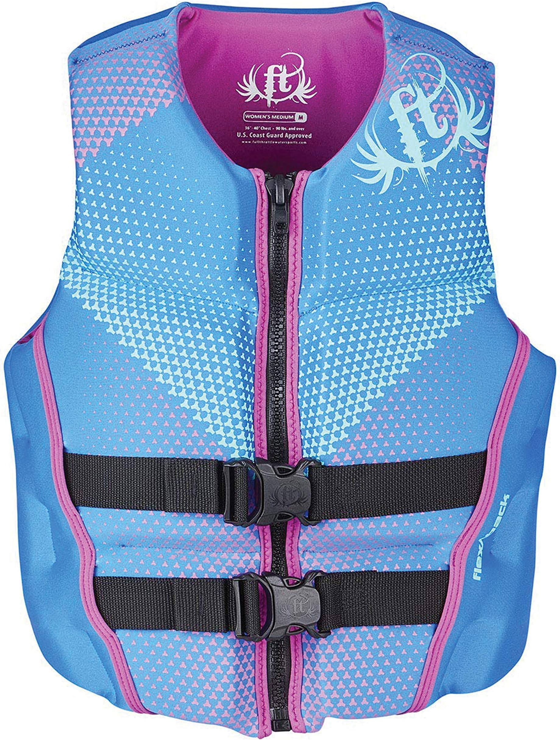 Full Throttle Women's Hinged Rapid-Dry Flex-Back Life Vest, Purple