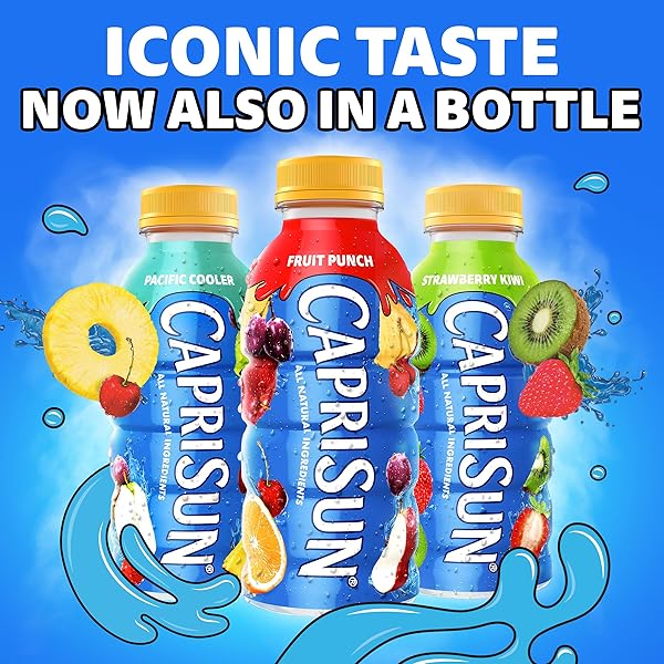 CAPRI SUN FRUIT PUNCH FLAVORED JUICE DRINK BLEND WITH OTHER NATURAL FLAVOR, 12 FL OZ BOTTLE